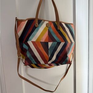 LIKE NEW!! Tory Burch Kerrington Geometric Tote